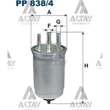 FILTRON Yakıt Filtresi (Mazot) Connect / Mondeo 02-13 1.8-2.0 TDCI Müşürsüz 2T149155BE