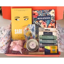 Awen Shop Okuma Keyfi Paketi - Kitap, Mum & Bitki Çayı Temalı Hediye Seti