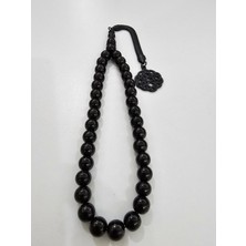 Efekentli Gürcü Oltu Taşı Tesbih (9 x 9,3 Mm) Küre Kesim