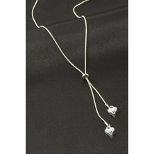 AyrStore Buğz Kalp Çelik Kolye