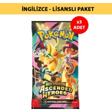 Pokemon Tcg Ascended Heroes X3 Adet Ingilizce Booster Pack