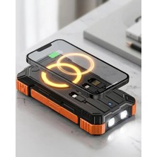20000 Mah Powerbank Güneş Enerjili Kablosuz Şarj Hızlı Şarj Taşınabilir Batarya (Kopya)