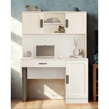 Miracool Manolya Kitaplıklı Çalışma Masası / Komple Mdf / Şık Tasarım / Fonksiyonel