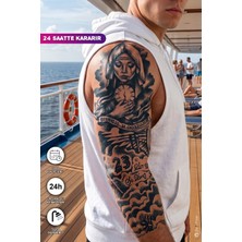 BP Tattoo Kalıcı 1 Ay Süreli Gerçekçi Bulut Dövmesi Rahibe Kol Kaplama Dövmesi Tüm Yaşlar İçin Uygun