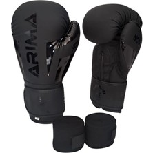 ARIMA Arıma Gölge Shadow Boks Kickboks Muaythai Eldiveni +3.5mt Bandaj 2li Set (10OZ-12OZ)