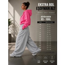 BSBSPOR Büyük Beden Ayarlanabilir Lastikli Paça Baggy Kalıp Bol Günlük Eşofman Altı