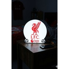 MEKTrend Liverpool Premier League Tasarımlı Dekoratif Aydınlatma Gece Lambası (24X24CM)
