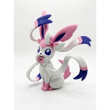 Demirhan3D 🌸✨ Sylveon Dekoratif Figür | 20 cm Büyük Boy 3D Baskı Koleksiyon Ürünü | Pembe Renkli Sevimli Tasarım | Hediyelik Figür