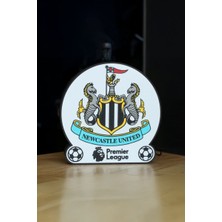 MEKTrend Newcastle United Premier League Tasarımlı Dekoratif Aydınlatma Gece Lambası (24X24CM)