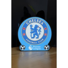MEKTrend Chelsea Premier League Tasarımlı Dekoratif Aydınlatma Gece Lambası (24X24CM)