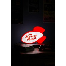 Toy Story Oyuncak Hikayesi Pizza Planet Tasarımlı Dekoratif Gece Lambası (23X16CM)