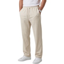 Rizzup Bej Baggy Style Likralı Lastikli Ipli Erkek Spor Pantolon 2600262