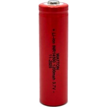 Colezium WT-14500 1200MAH 3.7V Li-Ion Şarj Edilebilir Pil - Kırmızı