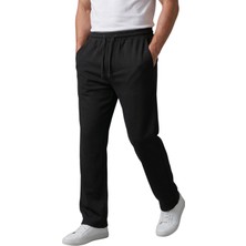 Rizzup Siyah Baggy Style Likralı Lastikli Ipli Erkek Spor Pantolon 2600262