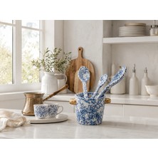 Muguetarts Mavi Bahçe Dekoratif Kaşık Seti (H.10CM. R.12CM.3 Kaşık)