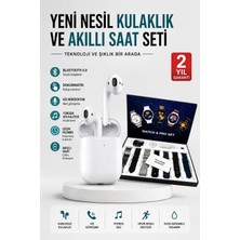 2025 Model Akıllı Saat ve 2.nesil Tws Bluetooth Kulaklık Yüksek Ses Kaliteli Aby