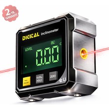 Sevgift Loyka 5521 Dijital Eğim Ölçer | Mıknatıslı | Çift Çizgi Lazerli