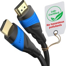 – 8k/4k HDMI Kablosu – 0,8m ve Daha Fazla Uzunluk (0,15M–22,5M) – Almanya'da Tasarlanmış HDMI Kablosu – 10K/8K@60Hz/4K@120Hz Destekler – HDMI Kablo – Tv, Pc, Ps5/xbox/switch