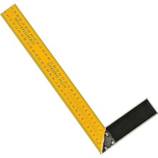 Alüminyum L Gönye Sarı Gönye Cetvel Kaynak Kaynakçı Marangoz Gönyesi 350 mm
