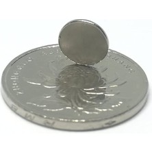 Adet 9x1,5 mm Yuvarlak Güçlü Neodyum Mıknatıs (Çap 9mm Kalınlık 1,5mm)