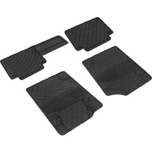 Autoaccessories Her Araca Uyumlu Üniversal Kesimli Kauçuk Paspas Siyah