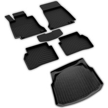 Autoaccessories Mercedes C W204 ile Uyumlu 4d Paspas ve Plastik Setli 3D Bagaj Havuzu 2007 2013