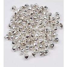 12 mm Gümüş Renk Kulplu Zil,çan,çıngırak,metal Amigurumi Zili,takı Aksesuar Yapımı (25) (50)