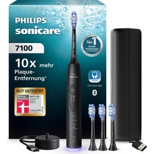 Philips Sonicare 7100 Elektrikli Diş Fırçası, Uygulamalı Sonic Diş Fırçası, 4 Fırçalama Modu ve 3 Yoğunluk Seviyesi, Basınç Kontrolü, Easystart, Smartimer, Siyah, Model HX7421/08 [yeni Teknoloji]