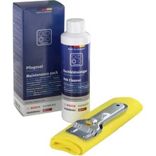 6900311502 Cam Seramik Ocaklar Için Bakım Seti, 1 x 250 ml Cam Seramik Temizleyici, Metal Kazıyıcı ve Temizleme Bezinden Oluşur, Orijinal No.: 311502
