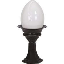 BSU-68058-BSY-KOP Siyah Elektrostatik Toz Boyalı Dış Mekan Aydınlatma, E27, Aluminyum, Akrilik Cam, 22CM