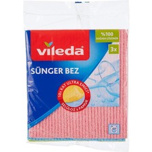 141161 Sünger Bez, Ekstra Dayanıklı, Çok Amaçlı, 3'lü Paket