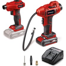 Akülü Araç Hava Kompresörü Ce-Cc 18 Li + Akülü Hava Pompası Ce-Ap 18 Li Power X-Change Set (18 V, Aksesuarlar Dahil, 1x 2.0 Ah Akü ve Şarj Cihazı Dahil) - 2070111