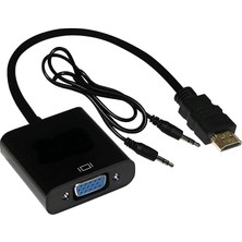 To VGA Monitör Tv Çevirici Dönüştürücü Kablo