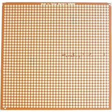 10X10 cm Delikli Pertinaks (Bakır) Tek Yüzlü