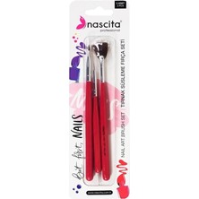 Nail Art Tırnak Süsleme Fırça Seti 3'lü - 06