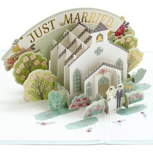 Signature Paper Wonder Pop Up Düğün Kartı (Happy Wedding Day)