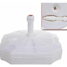 Bahçe Şemsiyesi Şemsiyelere Uyumlu Şemsiye Altlığı 20 Litre (Beyaz)