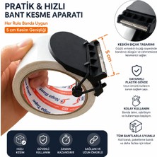Arkhelais Bant Kes Aparatı - Koli Bandı Kesici 5 cm Uyumlu, Pratik Koli Bandı Kesme Aparatı, Paketleme Bandı Kesici