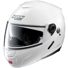 N90-2 Highline N-Com 142 Metal White Çene Açılır Motosiklet Kaskı L