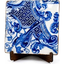 Muguetarts Mavi Miras – Dekoratif Çok Amaçlı Pano (13X13CM)