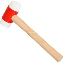 Vidalı Tokmak, 30 mm Sert Plastik Başlıklı, Kolay Değiştirilebilir Vidalı Sistemli, Seramik, Fayans, Karo Için Uygun El Aleti, 26 cm Sap Uzunluklu, Dayanıklı Tokmak