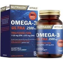 Vitals Ultra Omega-3 2500 Mg 30 Kapsül Takviye Edici Gıda