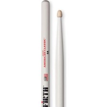V5AW BAGET(ÇIFT)5A Wood Whıte, Hıckory, 0.565"X16", Med BAGET(ÇIFT)5A Wood Whıte :vıcfırth