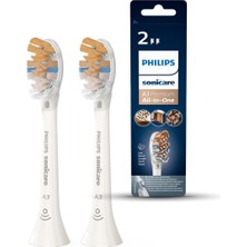 Philips Sonicare Original A3 Premium Hepsi Bir Arada Standart Sonic Diş Fırçası Başlıkları - 2'li Beyaz Paket (Model HX9092/10)