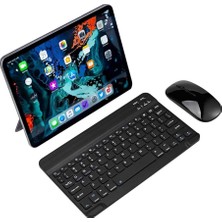 10.nesil 64GB 10.9" Tablet Için Uyumlu Slim Şarjlı Bluetooth Klavye ve Mouse Seti