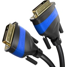 – Çift Bağlantılı DVI Kablosu – Parazitsiz Sinyal Iletimi Için Ferrit Çekirdekli – 3m (Dijital Dvı-D/24+1 Monitör Kablosu, Dvı'dan Dvı'ya, 60Hz'de 2560×1600'E Kadar Veya Full HD/1080P)