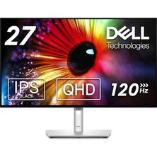 Ultrasharp Monitör 27 Inç 2560X1440 Qhd, IPS Black Technology 16:9 5ms 120Hz 2xdp HDMI Type-C Antı-Glare Heıght Tılt Swıvel Pıvot Vesa, U2724D