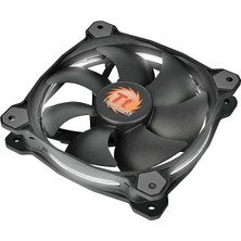 Riing Serisi 120MM Yüksek Statik Basınçlı Beyaz Halka Ledli Titreşim Önleyici Kasa&radyatör Fanı, CL-F038-PL12WT-A