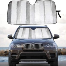 Ön Cam Katlanabilir Güneşlik Araç Torpido Koruyucu Perde (Büyük Jumbo Boy 150 * 70CM)