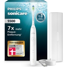 Philips Sonicare 5500 Elektrikli Diş Fırçası, 2 Fırçalama Moduna Sahip Sonic Diş Fırçası, Basınç Kontrolü, Easystart, Smartimer ve Brushpacer, Beyaz, Model HX7110/02 [yeni Teknoloji]